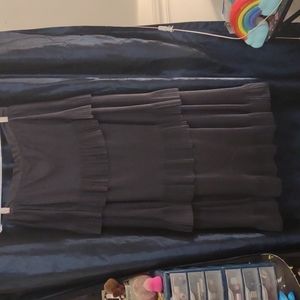 LC LAUREN CONRAD pleated tiered maxi skirt (m)